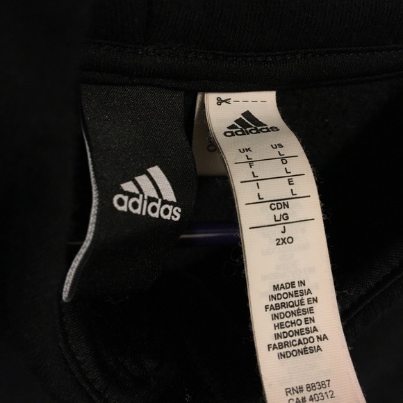 Black Adidas Quarter Zip Hoodie - Picture 4 of 4